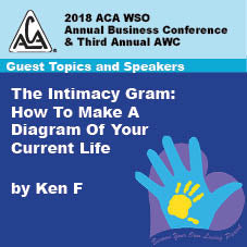 2018 AWC - Ken F - The Intimacy Gram: How To Make A Diagram Of Your Current Life (CD non disponible; téléchargement uniquement)
