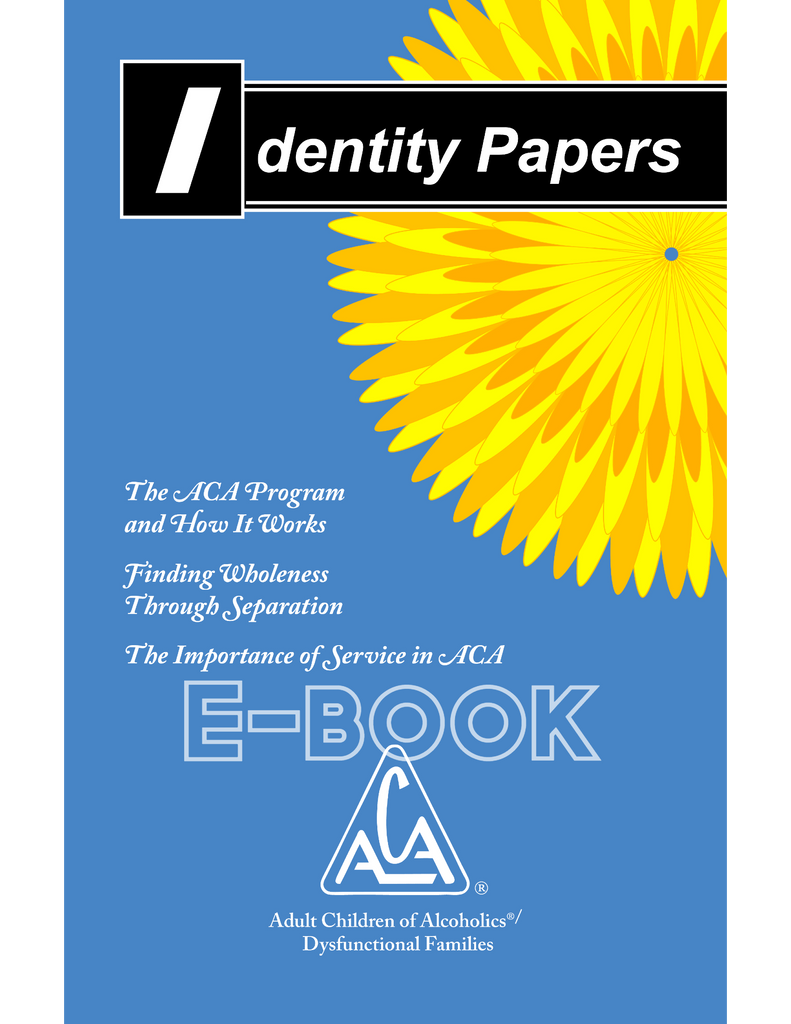 Identities Textbook Identity Papers - E-Booklet – ACA WSO Canada